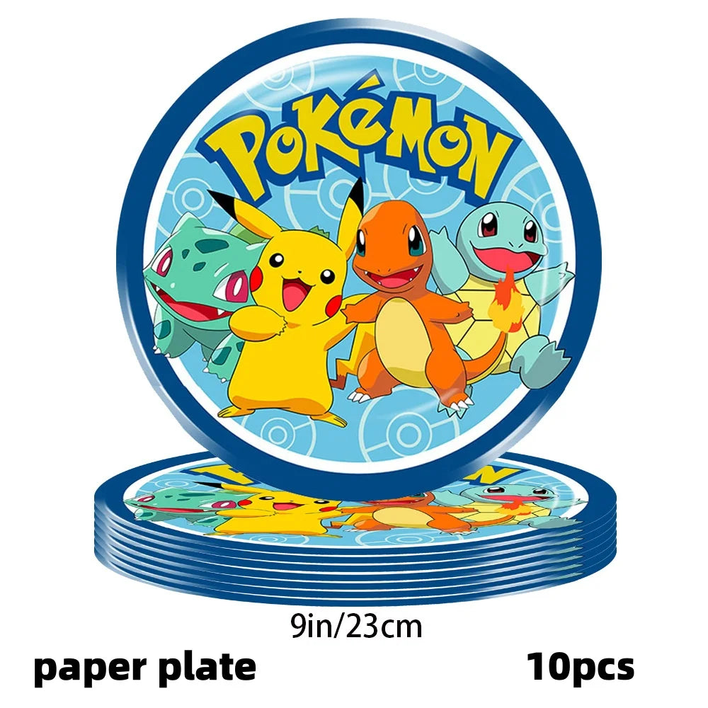 Pikachu Party Pack – Plates, Hats & More