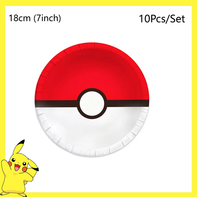 Pikachu Party Tableware Pieces