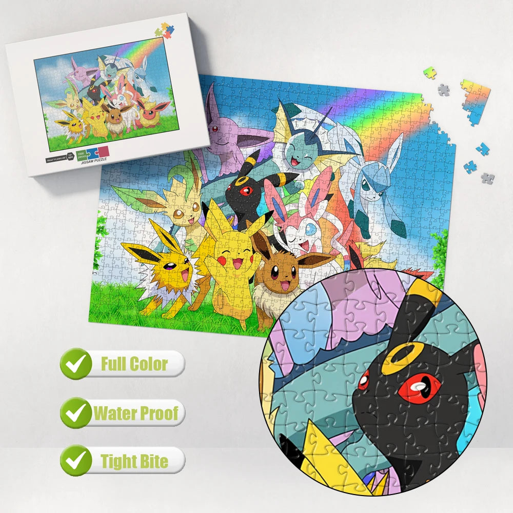 Pokémon Family Rainbow Jigsaw Puzzle – 108 to 1500 Pieces