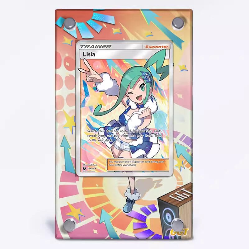 Lisia 164/168 Pokémon Extended Artwork Protective Card Display Case-0