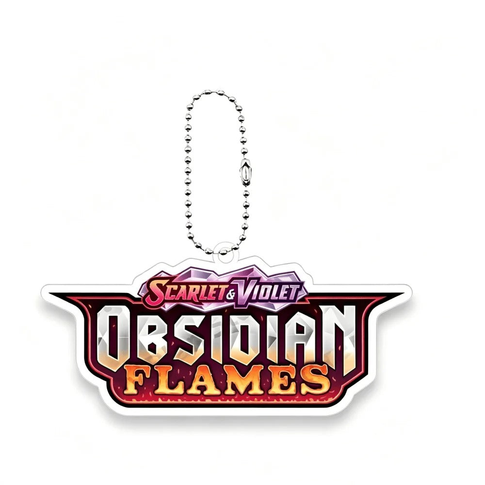Pokemon binder keychain - Obsidian Flames-0
