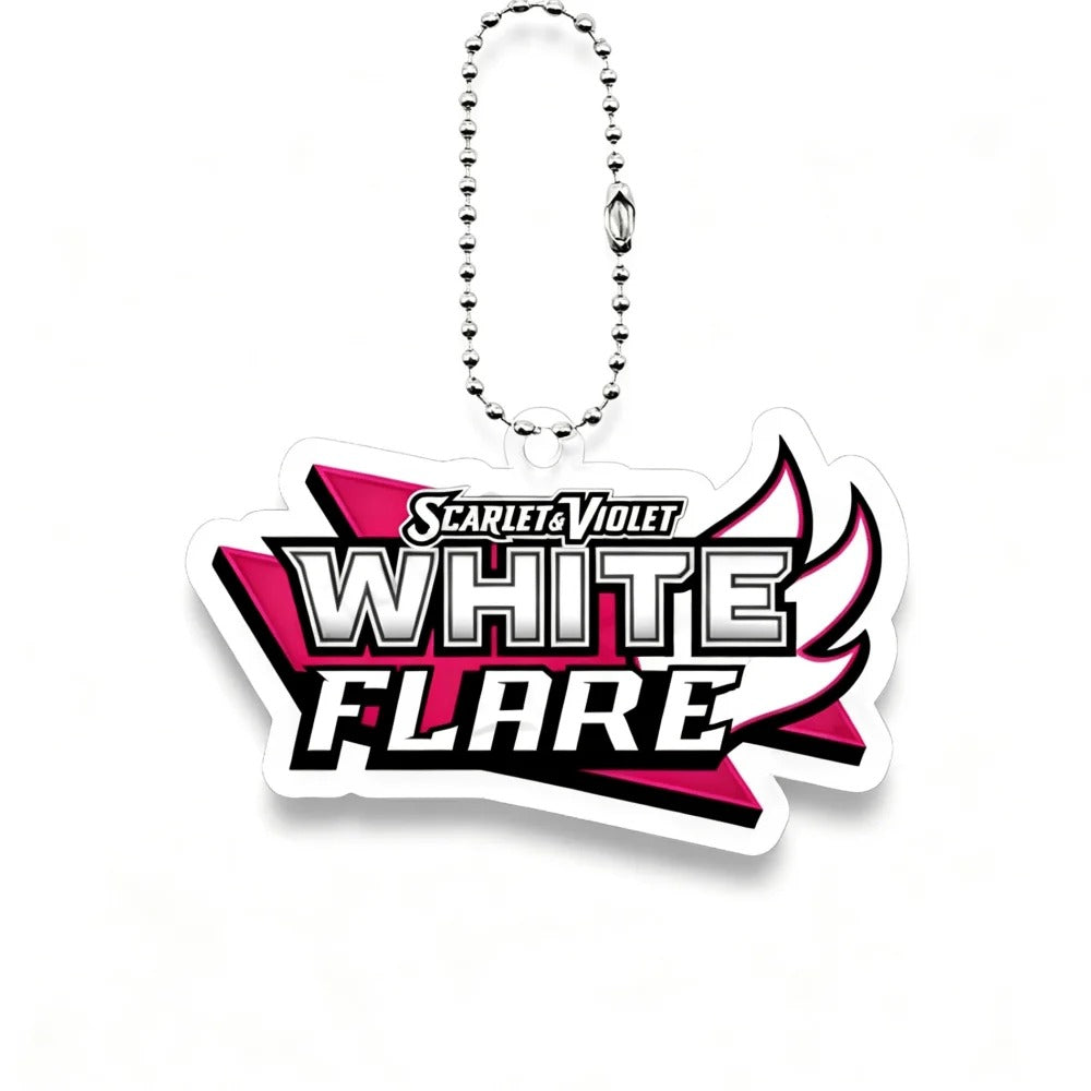 Pokemon binder keychain - White Flare-0