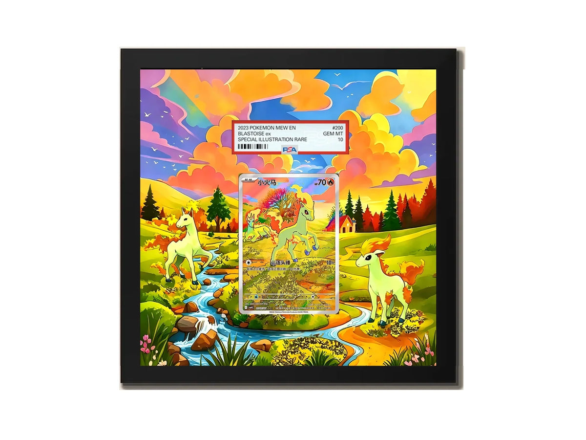 Ponyta Chinese Gem Pack 4 – Extended Art Metal Frame